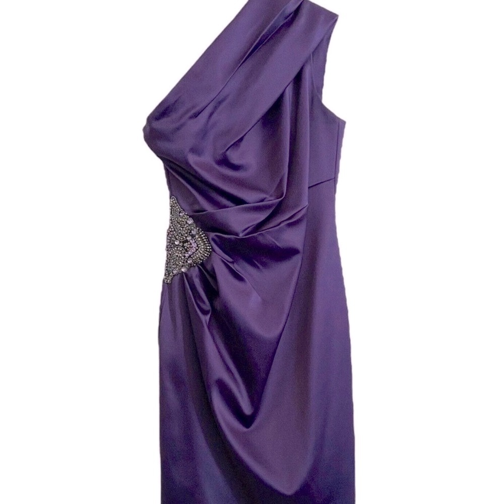 Eliza J One Shoulder Embellished Cocktail Dress